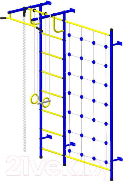 Изображение товара Детский спортивный комплекс Пионер С3С (синий/желтый)