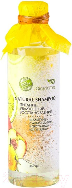 Изображение товара Шампунь для волос Organic Zone С АНА-кислотами питание увлажнение восстановление (250мл)
