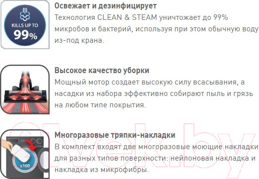 Изображение товара Вертикальный пылесос Tefal VP8561RH