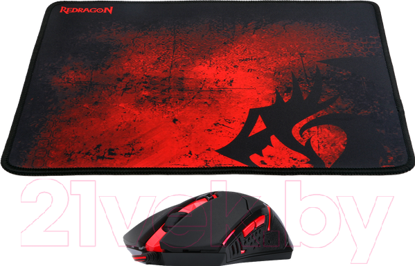 Изображение товара Мышь с ковриком Redragon M601BA / 78226 (черный)
