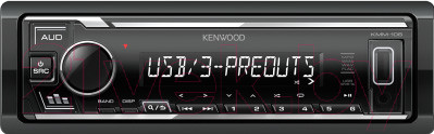 Изображение товара Бездисковая автомагнитола Kenwood KMM-106