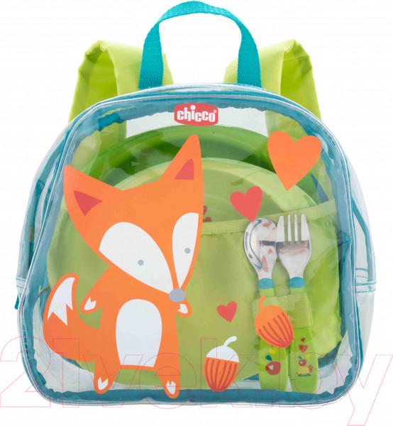 Изображение товара Набор столовой посуды Chicco 18 мес+ / 340728267 (зеленый)