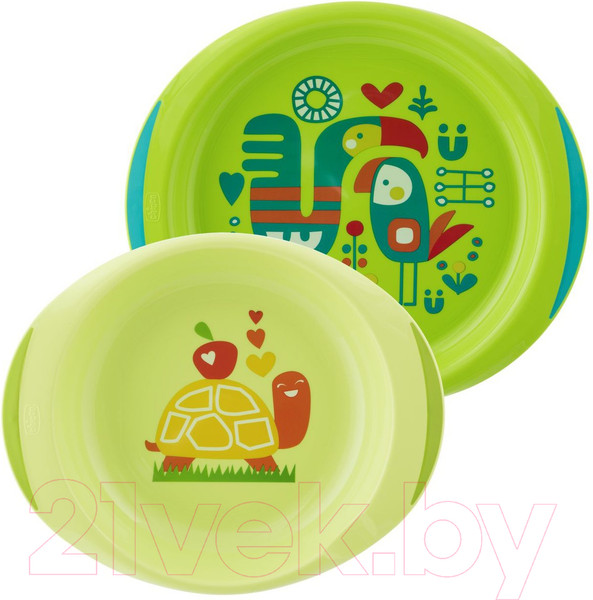 Изображение товара Набор столовой посуды Chicco 18 мес+ / 340728267 (зеленый)