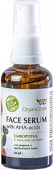 Изображение товара Сыворотка для лица Organic Zone С АНА-кислотами для жирной и проблемной кожи (50мл)