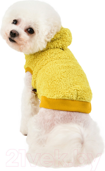 Изображение товара Толстовка для животных Puppia Willa с капюшоном / PATD-TS1756-MS-XL (горчичный)
