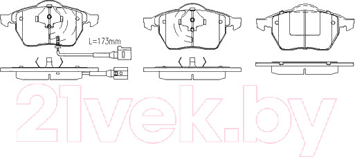 Изображение товара Тормозные колодки Patron PBP1463