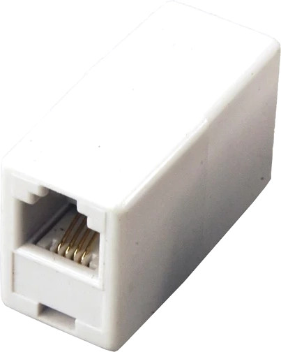Изображение товара Адаптер Rexant RJ-11(6P-4C) гнездо-гнездо / 03-0022