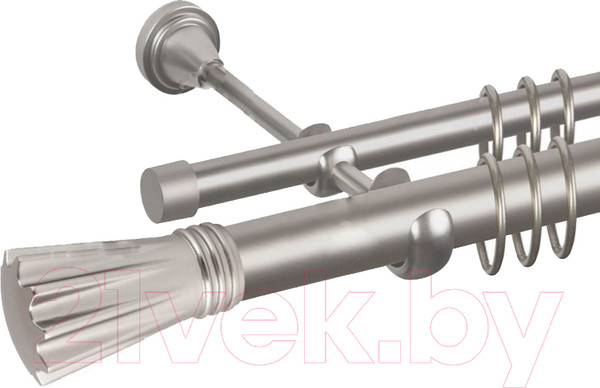 Изображение товара Карниз для штор АС ФОРОС Grace D25Г/16Г + наконечники Буэнос (1.8м, сатин)