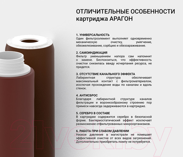 Изображение товара Комплект картриджей для фильтра Гейзер Смарт