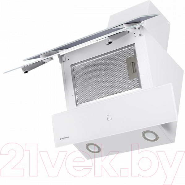 Изображение товара Вытяжка наклонная Maunfeld Cascada 60 (белый)