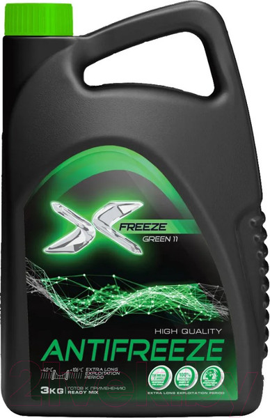 Изображение товара Антифриз X-Freeze Green 11 / 430206094 (3кг, зеленый)