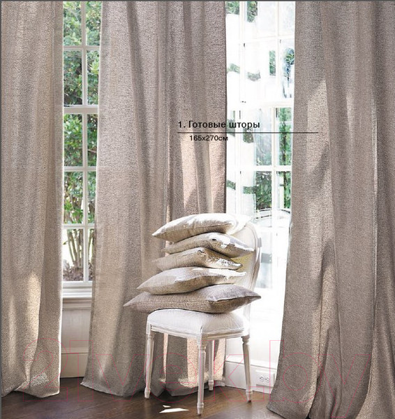 Изображение товара Штора Волшебная ночь Волшебная ночь 165x270 (рогожка какао)