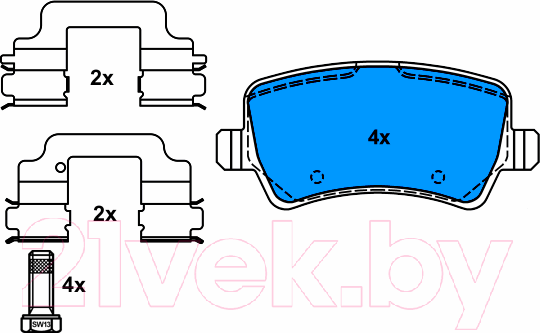 Изображение товара Тормозные колодки ATE 13046027362