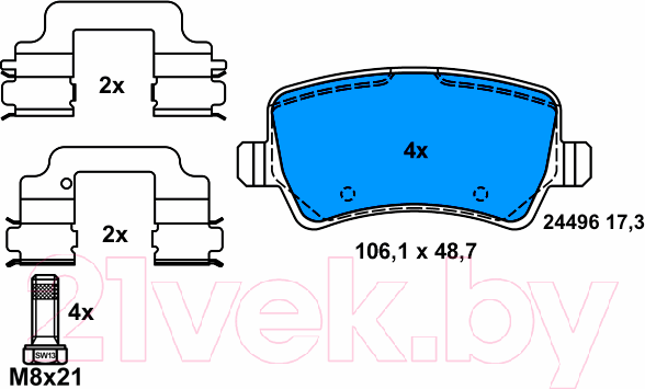 Изображение товара Тормозные колодки ATE 13046027362