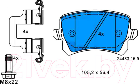 Изображение товара Тормозные колодки ATE 13046027492