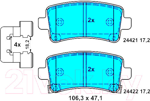 Изображение товара Тормозные колодки ATE 13046027582