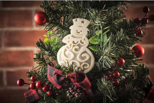 Изображение товара Ель искусственная Merry Bear Настольная украшенная с шишками / E10-18A1494B-2