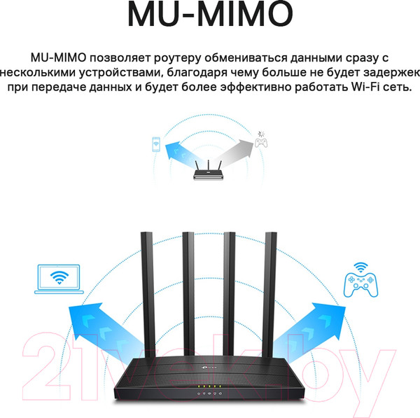 Изображение товара Беспроводной маршрутизатор TP-Link Archer C6 V2