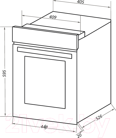 Изображение товара Электрический духовой шкаф Maunfeld EOEC.516B