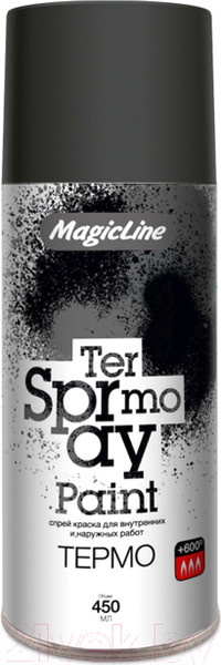 Изображение товара Краска Magicline RAL 9004 / 600 (265г, черный)