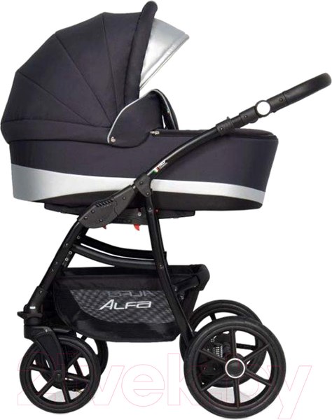 Изображение товара Детская универсальная коляска Riko Alfa Ecco 2 в 1 (01/Silver)