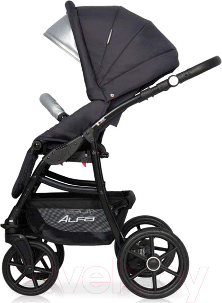 Изображение товара Детская универсальная коляска Riko Alfa Ecco 2 в 1 (01/Silver)