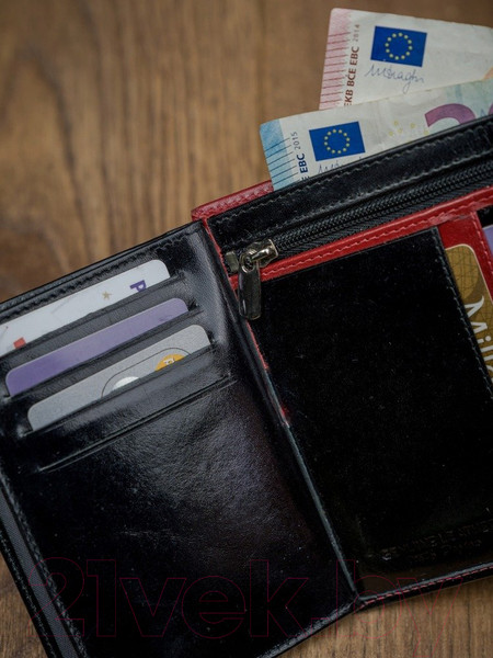 Изображение товара Портмоне Cedar Rovicky D1072L-VT2 (черный/красный)