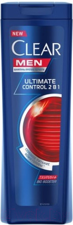 Изображение товара Шампунь для волос Clear Men Vita Abe Ultimate Control против перхоти 2 в 1 (400мл)