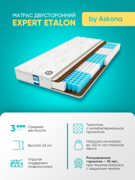 Изображение товара Матрас Askona Expert Etalon 160x200