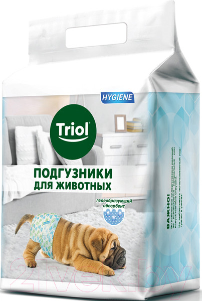 Изображение товара Подгузники для животных Triol DP05 / 10541005 (XL, 10шт)