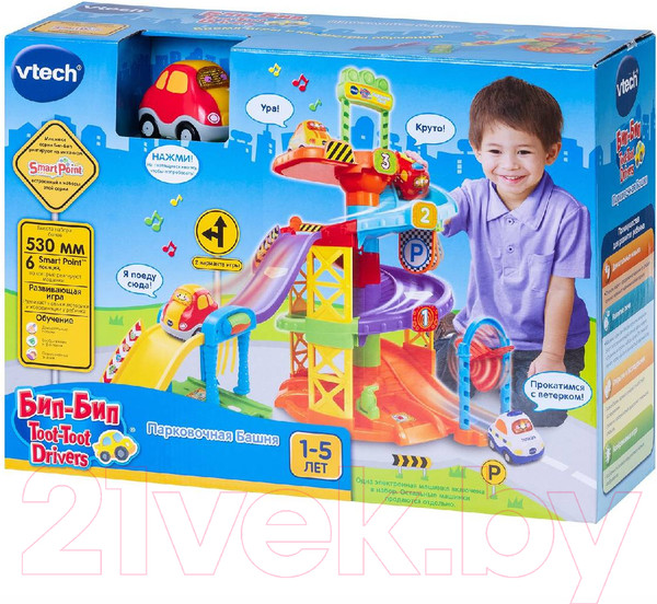 Изображение товара Паркинг игрушечный Vtech Парковочная башня Бип-Бип Toot-Toot Drivers / 80-152766
