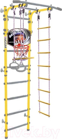 Изображение товара Детский спортивный комплекс Midzumi Banji Kabe Basketball Shield (лимонный пай)
