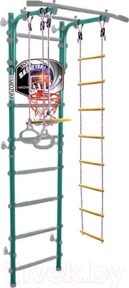 Изображение товара Детский спортивный комплекс Midzumi Banji Kabe Basketball Shield (ментоловый сорбет)