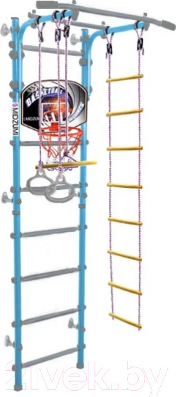 Изображение товара Детский спортивный комплекс Midzumi Banji Kabe Basketball Shield (небесная лазурь)