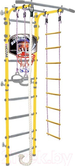 Изображение товара Детский спортивный комплекс Midzumi Niji Kabe Basketball Shield (лимонный пай)