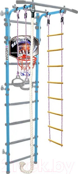 Изображение товара Детский спортивный комплекс Midzumi Niji Kabe Basketball Shield (небесная лазурь)