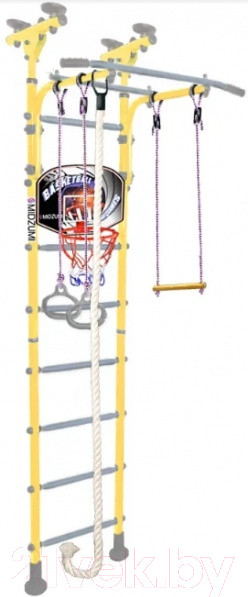 Изображение товара Детский спортивный комплекс Midzumi Hoshi Basketball Shield (лимонный пай)