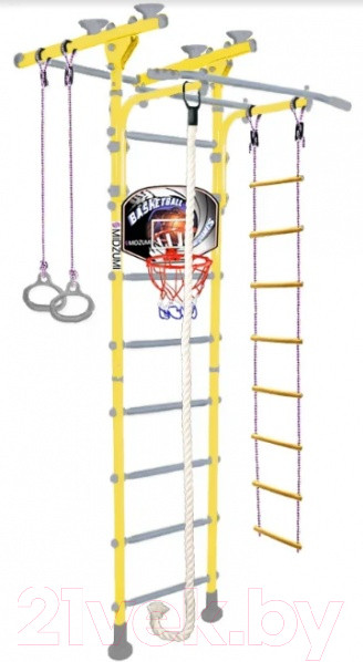 Изображение товара Детский спортивный комплекс Midzumi Niji Ton Basketball Shield (лимонный пай)