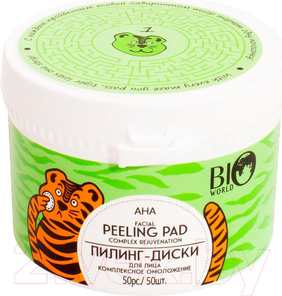 Изображение товара Пилинг для лица Bio World Luxury Therapy диски комплексное омоложение (50шт)
