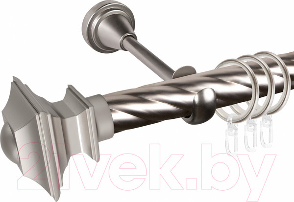 Изображение товара Карниз для штор АС ФОРОС Grace D25К составной + наконечники Верди (3м, сатин)