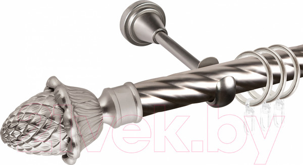 Изображение товара Карниз для штор АС ФОРОС Grace D25К составной + наконечники Магнолия (3м, сатин)