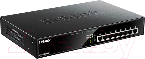 Изображение товара Коммутатор D-Link DGS-1008MP/B1A