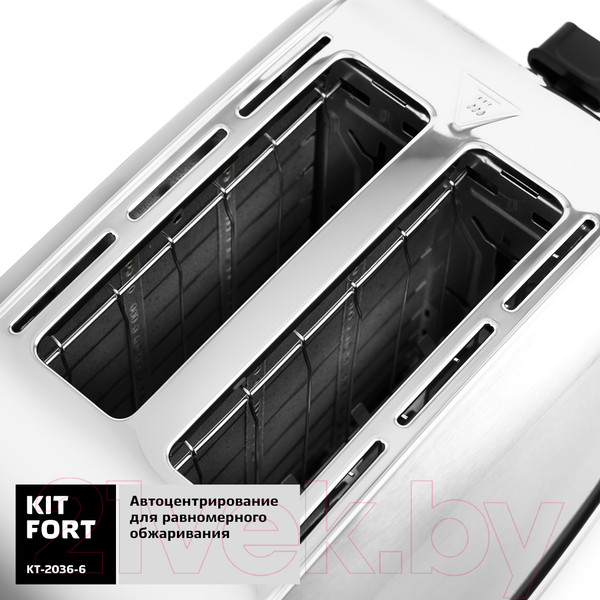 Изображение товара Тостер Kitfort KT-2036-6 (серебристый)