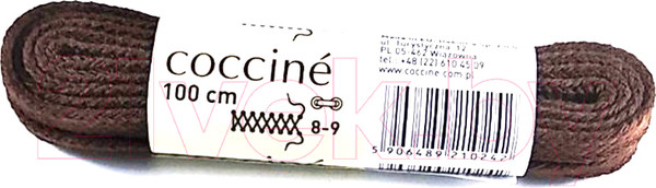 Изображение товара Шнурки для обуви Coccine Band / SZNN/100/BRA/7B (100см, 7B хлопок коричневый)