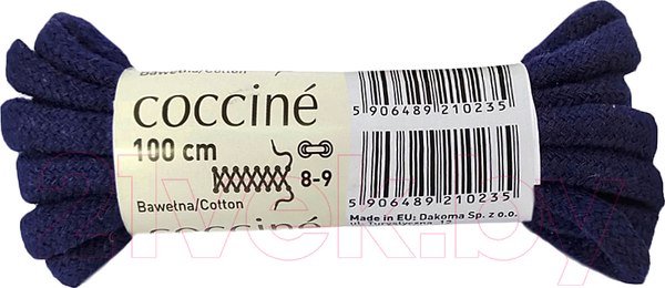 Изображение товара Шнурки для обуви Coccine Band / SZNN/100/GRA/5B (100см, 5B хлопок темно-синий)
