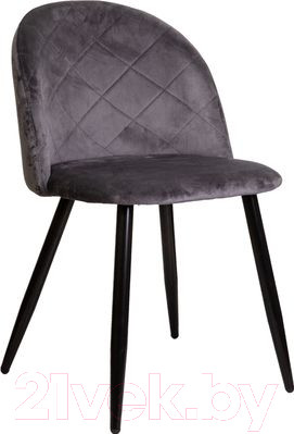 Изображение товара Стул AksHome Honnor (серый велюр HLR-21/черный)