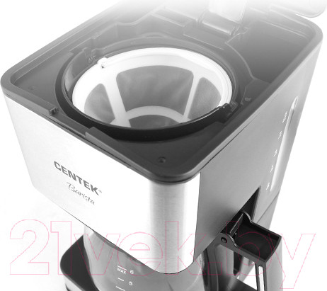 Изображение товара Капельная кофеварка Centek CT-1144 (нержавеющая сталь)