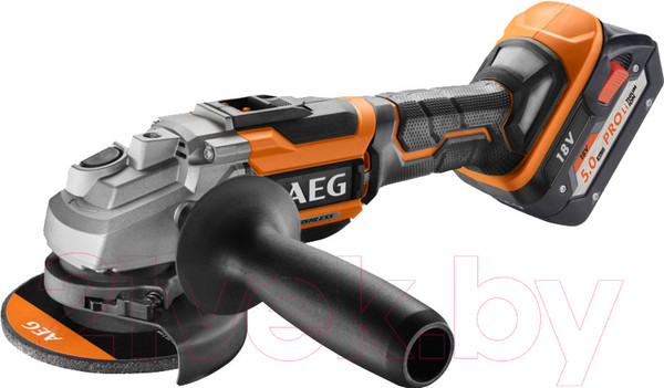 Изображение товара Профессиональная угловая шлифмашина AEG Powertools BEWS 18-125BL Li-502C (4935464417)