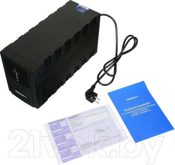 Изображение товара ИБП IPPON Back Basic 1500 Euro (черный)