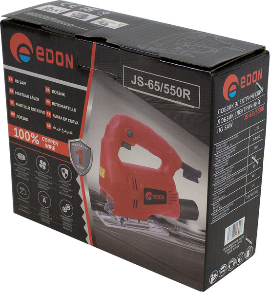 Изображение товара Электролобзик Edon JS-65/550R
